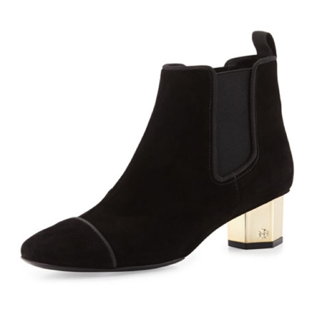 Tory Burch Regina Golden Heel bootie - Picture 2 of 8
